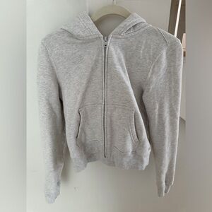Aritizia TNA Gray Zip Up Hoodie